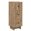 vidaXL Schubladenschrank Artisan-Eiche 33 x 34,5 x 90 cm Holzwerkstoff