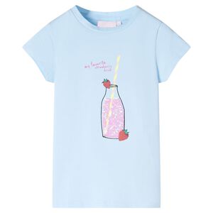 vidaXL Kinder-T-Shirt Hellblau 140