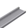 vidaXL Bilderleisten 2 Stk. Grau 60x9x3 cm MDF