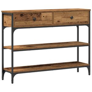vidaXL Konsolentisch Altholz 100 x 25 x 75 cm Holzwerkstoff