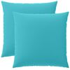 vidaXL Kissenbezug 2 pcs HEERLEN T&uuml;rkis 60 x 60 cm Polyester