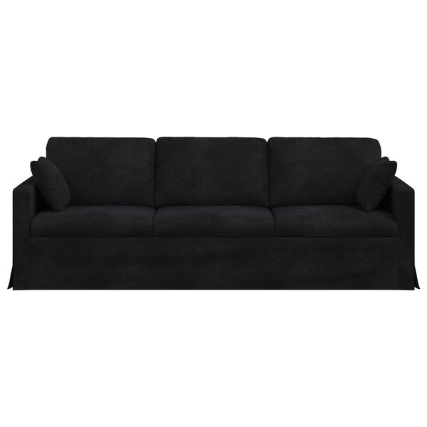 vidaXL Sofa Schwarz 228 x 78 x 80 cm Samt