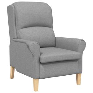 vidaXL Sessel Hellgrau Stoff