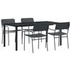 vidaXL Gartenm&ouml;bel Set 5 stk. Anthrazit 165 x 80 x 72 cm Stahl