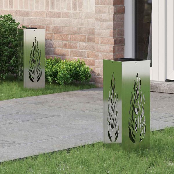 vidaXL Solar LED Weg Licht 2 pcs Galvanisiert Galvanisiert