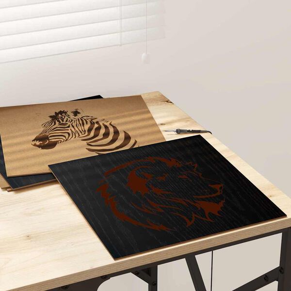 vidaXL Dekoplatten 12 pcs Schwarz Eichen-Optik 30 x 30 x 0,27 cm