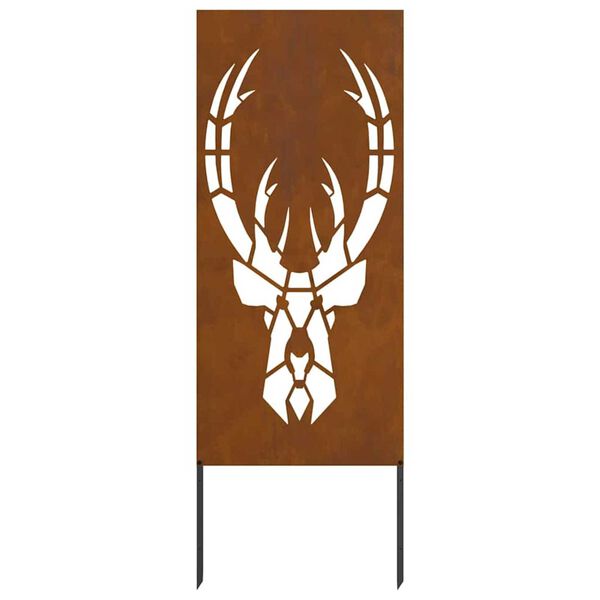 vidaXL Garten Sichtschutz-Leinwand Rostig 50 x 140 cm Wetterfeststahl