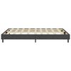 vidaXL Boxspring-Bettgestell Grau Stoff 180x200 cm
