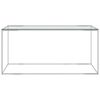 vidaXL Couchtisch Silbern 90x50x43 cm Edelstahl und Glas