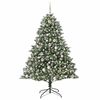 vidaXL K&uuml;nstlicher Weihnachtsbaum mit 300 LEDs mit St&auml;nder Gr&uuml;n 180 cm