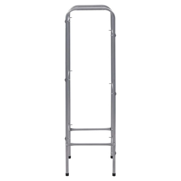 vidaXL Kistenregal für 3 Kisten Silbern 50x33x116 cm Stahl