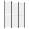 vidaXL 3-tlg. Paravent Wei&szlig; 150x180 cm Stoff