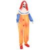 vidaXL Halloween-Gruselclown SPOOKA Gelb und Blau 126,5 x 180 cm