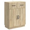 vidaXL Sideboard Sonoma-Eiche 66 x 34,5 x 87 cm Holzwerkstoff