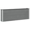 vidaXL Hochbeet Grau 200 x 30 x 72 cm WPC und Aluminium