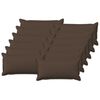 vidaXL Kissen mit Kissen HOUTEN 12 Stk. Taupe Kunstleinen