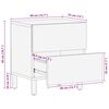 vidaXL Nachttisch 40x33x46 cm Massivholz Akazie