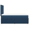 vidaXL Boxspringbett mit Matratze Blau 80x200 cm Stoff
