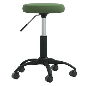 vidaXL B&uuml;rostuhl Drehbar Dunkelgr&uuml;n Samt