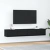 vidaXL TV-Schr&auml;nke 2 Stk. Schwarz Eichen-Optik 80x31x25,5 cm