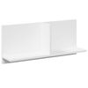 vidaXL Wandschrank 70x16,5x30 cm Wei&szlig; Holzwerkstoff