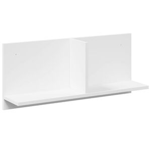 vidaXL Wandschrank 70x16,5x30 cm Wei&szlig; Holzwerkstoff