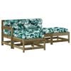 vidaXL 4-tlg. Garten-Lounge-Set mit Kissen Kiefernholz Impr&auml;gniert