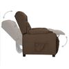 vidaXL Relaxsessel Braun Stoff