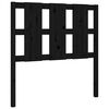 vidaXL Bett-Kopfteil Schwarz 105,5x4x100 cm Massivholz Kiefer