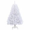 vidaXL K&uuml;nstlicher klappbarer Weihnachtsbaum Wei&szlig; 120 cm PVC und Stahl