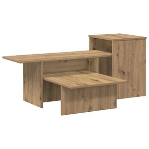 vidaXL Konsolentisch Artisan-Eiche 91,5 x 35 x 38,5 cm Holzwerkstoff
