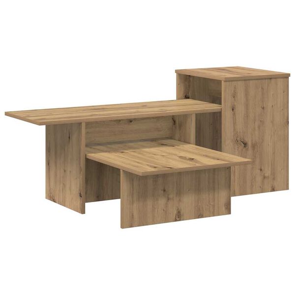 vidaXL Konsolentisch Artisan-Eiche 91,5 x 35 x 38,5 cm Holzwerkstoff