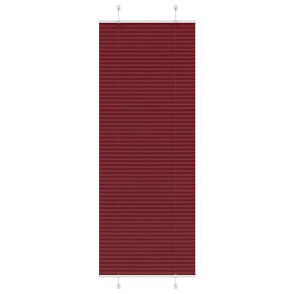 vidaXL Plissee Bordeauxrot 80x200 cm Stoffbreite 79,4 cm Polyester