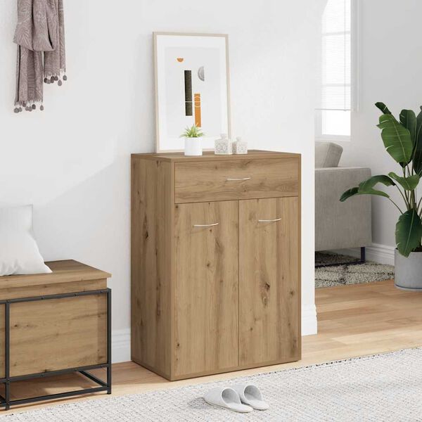 vidaXL Schuhschrank Artisan-Eiche 60x35x84 cm Holzwerkstoff