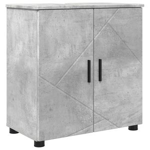 vidaXL Badezimmerschrank mit Speicher Beton Grau 61 x 35 x 64 cm
