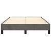 vidaXL Bettgestell ohne Matratze Dunkelgrau 120x200 cm Samt