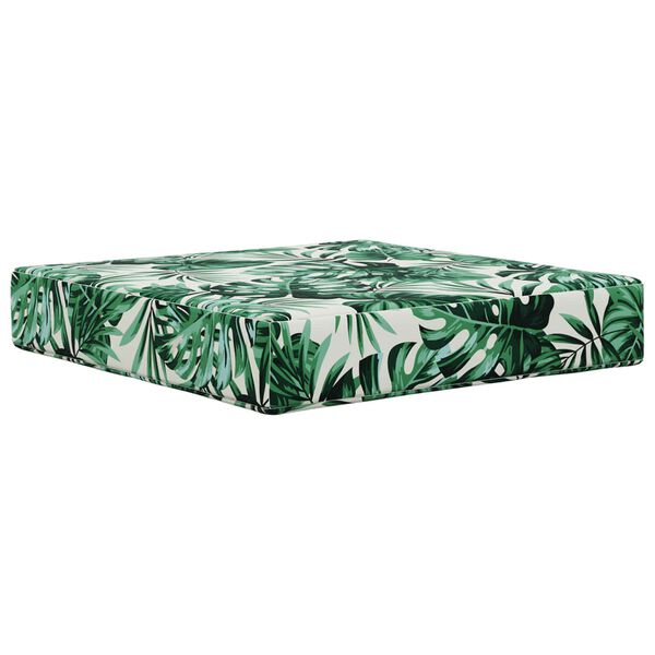 vidaXL Sofakissen f&uuml;r drau&szlig;en 3 pcs Blattmuster Polyester