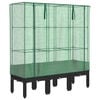 vidaXL Hochbeet mit Gew&auml;chshaus-Aufsatz Rattan-Optik 120x40x140 cm