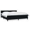 vidaXL Boxspringbett mit Matratze Schwarz 200x220 cm Samt