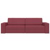 vidaXL Schlafsofa Weinrot 245 x 78 x 77 cm Samt