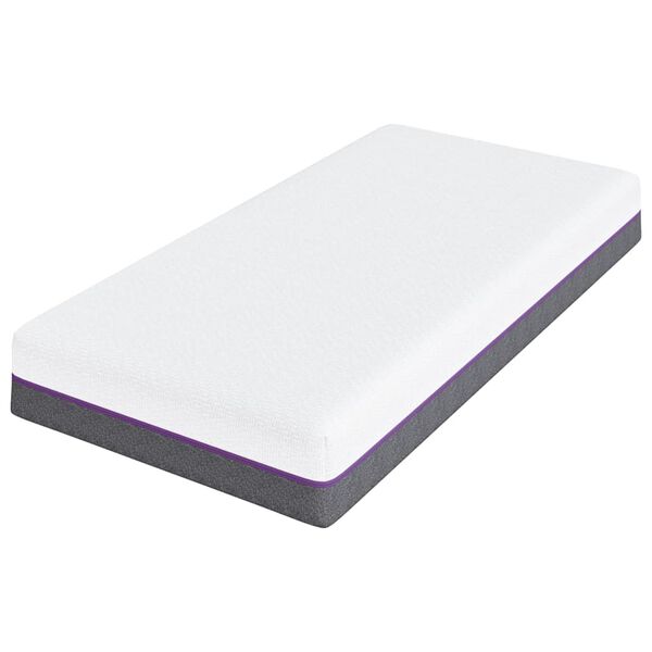 vidaXL Matratze Wei&szlig; und Grau 80 x 160 cm Jacquard-Stoff