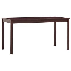 vidaXL Esstisch Dunkelbraun 140 x 70 x 73 cm Kiefernholz