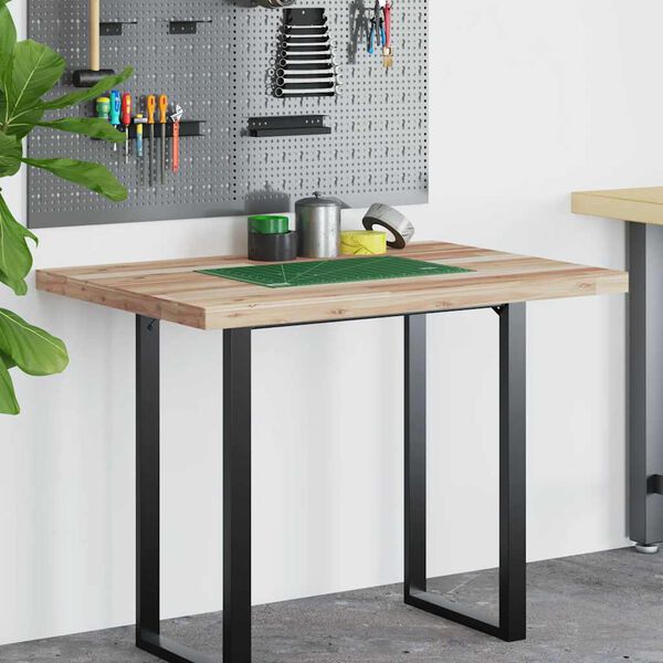 vidaXL Schreibtischplatte Unbehandelt 120x70x4 cm Massivholz Akazie