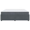 vidaXL Bettrahmen mit Matratze Dunkelgrau 200 x 200 cm Stoff