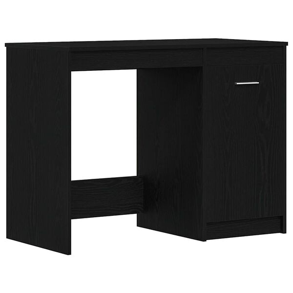 vidaXL Schreibtisch mit Speicher Schwarz Eichen-Optik 100 x 50 x 76 cm