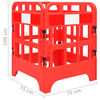 vidaXL Verkehrsabsperrungen 4 Stk. Rot 75x75x100 cm