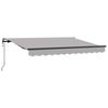 vidaXL Einziehbare Markise Hellgrau 300 x 200 cm Stoff