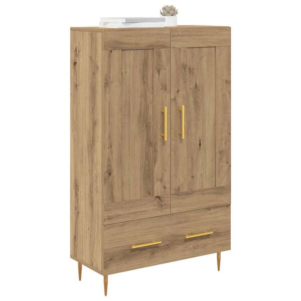 vidaXL Highboard Artisan-Eiche 69,5 x 31 x 115 cm Holzwerkstoff