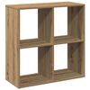 vidaXL Raumteiler-B&uuml;cherregal Artisan-Eiche 69,5x29x69,5 cm