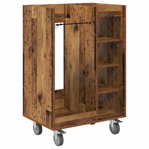 vidaXL Golf Schrank Mit Rad Uni Altholz 65 x 45 x 98 cm